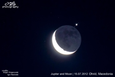 Јупитер и Месечина – 15 Јули 2012